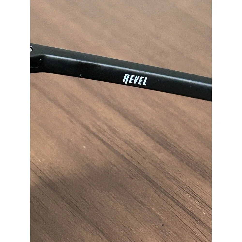 Revel  P1961 Rectangle Sunglasses Black Frame/Black Size 55-17-140 pre owned